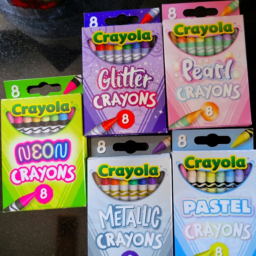 Crayola Crayons Lot Bundle of 5 new boxes